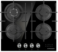 Варочная поверхность газовая Kuppersberg FG 68 B, черный/закаленное стекло