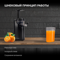 Соковыжималка шнековая Hyundai HY-JS2323, черный