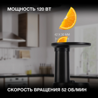 Соковыжималка шнековая Hyundai HY-JS2323, черный