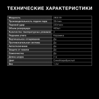 Утюг Hyundai H-SI01670 2800Вт, синий/золотистый