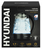 Чайник электрический Hyundai HYK-G2011, черный