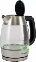 Чайник электрический Hyundai HYK-G9408, черный/серебристый
