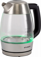 Чайник электрический Hyundai HYK-G9408, черный/серебристый