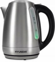 Чайник электрический Hyundai HYK-S8408, серебристый матовый/черный