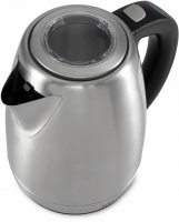 Чайник электрический Hyundai HYK-S8408, серебристый матовый/черный