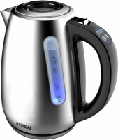 Чайник электрический Hyundai HYK-S8408, серебристый матовый/черный