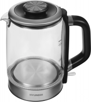 Чайник электрический Hyundai HYK-G5501, серебристый/черный