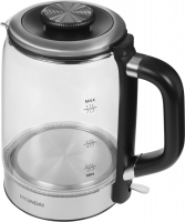 Чайник электрический Hyundai HYK-G5501, серебристый/черный