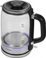 Чайник электрический Hyundai HYK-G5501, серебристый/черный