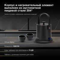 Чайник электрический Hyundai HYK-S2042, черный