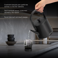 Чайник электрический Hyundai HYK-S2042, черный