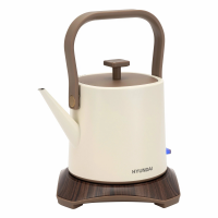 Чайник электрический Hyundai HYK-S2043, кремовый/коричневый