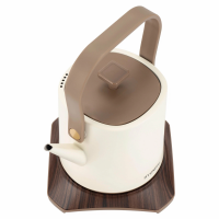 Чайник электрический Hyundai HYK-S2043, кремовый/коричневый