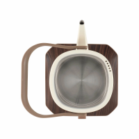 Чайник электрический Hyundai HYK-S2043, кремовый/коричневый