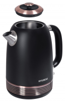 Чайник электрический Hyundai HYK-S4501, черный/бронзовый