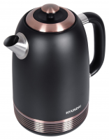 Чайник электрический Hyundai HYK-S4501, черный/бронзовый