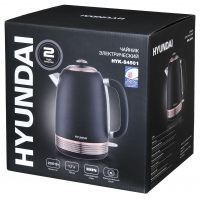Чайник электрический Hyundai HYK-S4501, черный/бронзовый