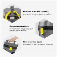Пылесос профессиональный Karcher T 7/1 Classic (1.527-181.0) серый/желтый/черный