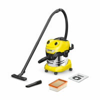 Пылесос профессиональный Karcher WD 4 S V-20/5/22 (1.628-260.0) желтый/черный/серебристый
