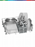 Посудомоечная машина Bosch SMS26DI00T, полноразмерная, серебристый