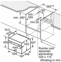 Духовой шкаф компактный с СВЧ Bosch CMG978NB1, черный (Германия)