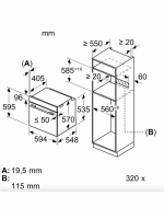Духовой шкаф электрический Bosch HRA3340B0, черный