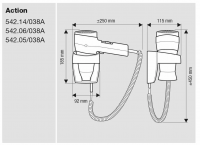 Фен Valera Action Super Plus 1600 Black (542.06/038A) 55420051, черный