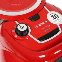 Пылесос Bosch BGS 412234A, красный