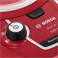Пылесос Bosch BGS 412234A, красный