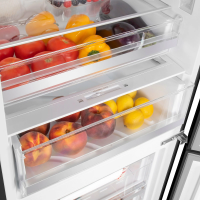 Холодильник Maunfeld MFF185NFB Inverter, черный