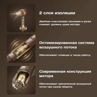 Фен Dreame Hair Glory, розовое золото