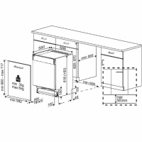 Встраиваемая посудомоечная машина Hotpoint HI 4D66 DW