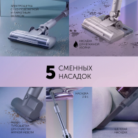 Пылесос вертикальный Polaris Fusion PVCS 4010, 450Вт серый