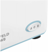 Мясорубка Maunfeld MF-232WB, голубой/белый