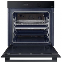 Духовой шкаф Samsung Dual Cook Flex NV7B5645TAK/WT, электрический, чёрный