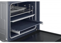 Духовой шкаф Samsung Dual Cook Flex NV7B5645TAK/WT, электрический, чёрный