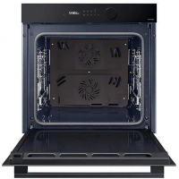 Духовой шкаф Samsung Dual Cook Flex NV7B5645TAK/WT, электрический, чёрный