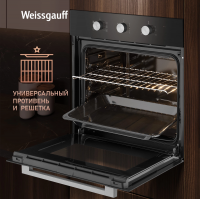 Электрический духовой шкаф Weissgauff EOM 206 BM, черный