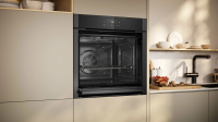 Духовой шкаф электрический Neff B5ACJ7AG3, черный/графит