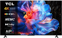 Телевизор LED TCL 55P6K, Smart TV, черный
