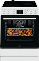 Плита электрическая Electrolux LKR 64022 AW, белый/черный