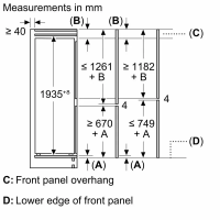 Холодильник встраиваемый Bosch KBN96NSE0