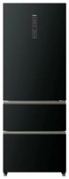 Холодильник Haier A3FE 742 CGBJRU, черное стекло