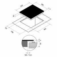 Индукционная варочная панель Pando PI-DOM, черный