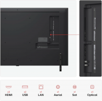 Телевизор QNED LG 55QNED80A6A.ARUG, Smart TV, черный титан