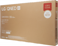 Телевизор QNED LG 55QNED80A6A.ARUG, Smart TV, черный титан