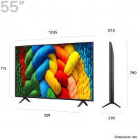 Телевизор LED LG 55NANO80A6B.ARUG, Smart TV, синяя сажа