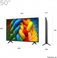 Телевизор LED LG 50NANO80A6B.ARUG, Smart TV, синяя сажа