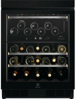 Винный шкаф встраиваемый Electrolux EWUD040B8B, черный