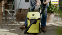 Профессиональный пылесос Karcher WD 3 V-17/4/20 (1.628-127.0) желтый/черный